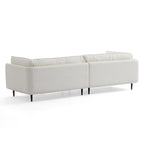 Vanilla Black Leather Sofa