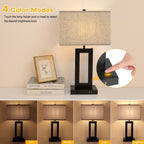 Ensemble de 22 lampes de table USB grises à commande tactile