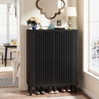 24 Pairs Shoe Storage Cabinet with Door for Entryway Living Room