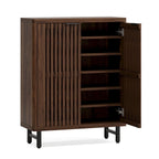 24 Pairs Shoe Storage Cabinet with Door for Entryway Living Room