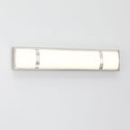 Barre lumineuse LED moderne/contemporaine en nickel brossé pour meuble-lavabo - 24 W