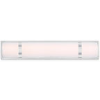 Barre lumineuse LED moderne/contemporaine en nickel brossé pour meuble-lavabo - 24 W