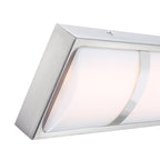 Barre lumineuse LED moderne/contemporaine en nickel brossé pour meuble-lavabo - 24 W