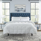 Couette Pointehaven de luxe en percale 100 % coton respirant, 240 fils au pouce carré, alternative au duvet