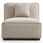 Domus Modular Khaki Leather Sectional Sofa