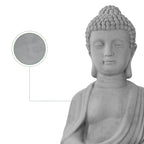 Statue de Bouddha méditant en béton léger de 65 cm