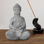 Statue de Bouddha méditant en béton léger de 65 cm
