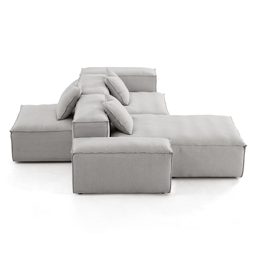 Canapé sectionnel double face Freedom Modular Gris