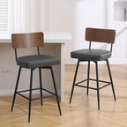 Lot de 2/3/4 tabourets de bar/comptoir pivotants rembourrés en similicuir