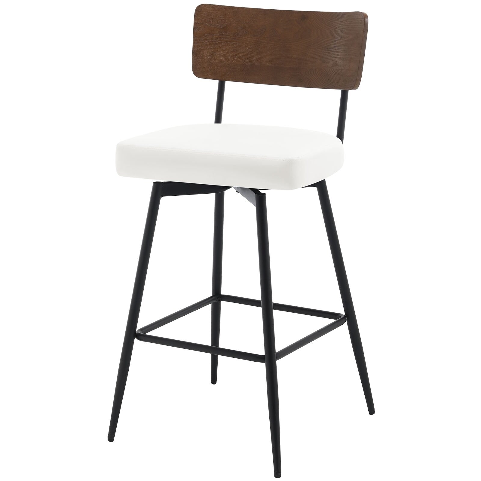 Lot de 2/3/4 tabourets de bar/comptoir pivotants rembourrés en similicuir