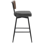 Lot de 2/3/4 tabourets de bar/comptoir pivotants rembourrés en similicuir