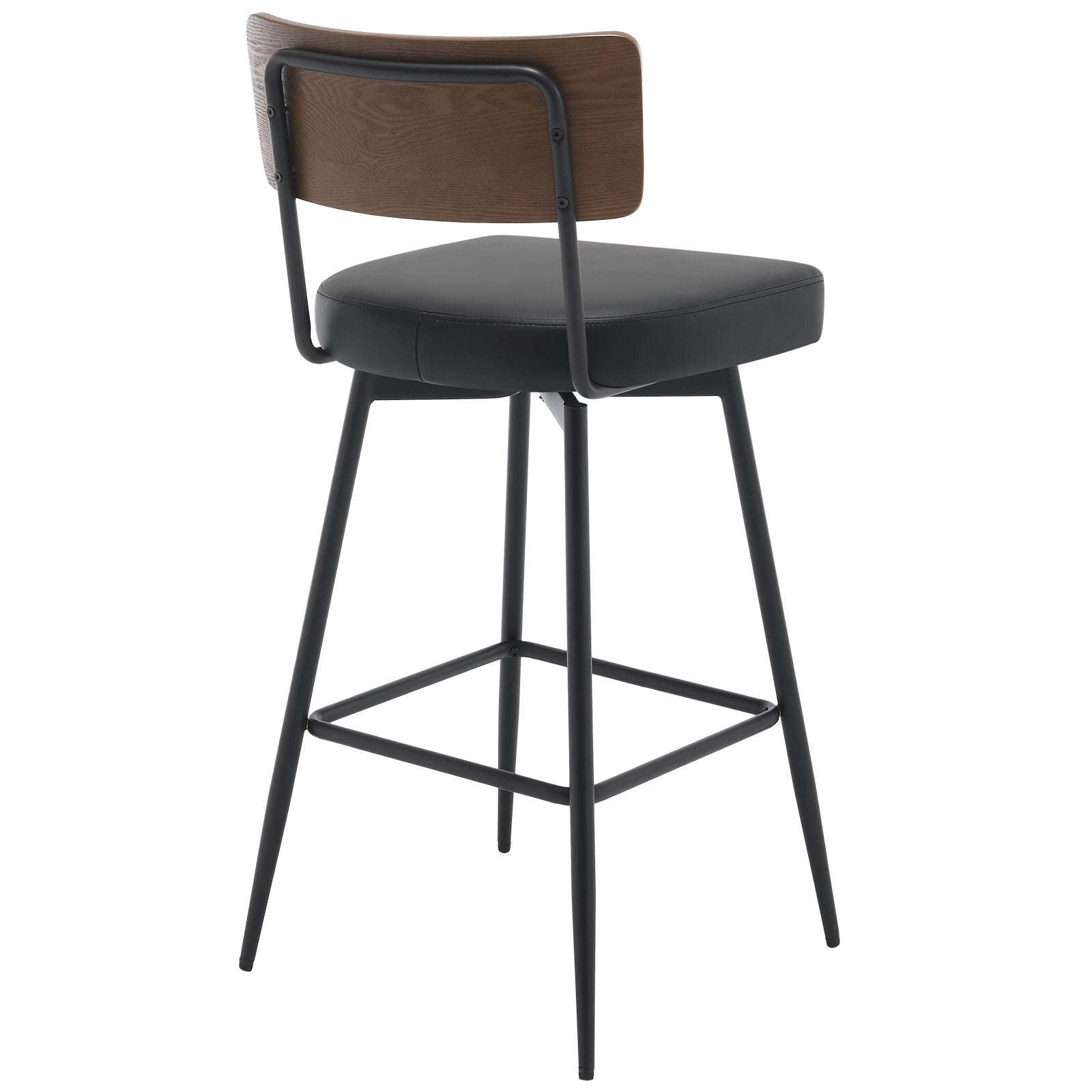 Lot de 2/3/4 tabourets de bar/comptoir pivotants rembourrés en similicuir