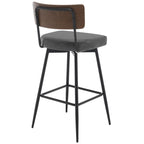 Lot de 2/3/4 tabourets de bar/comptoir pivotants rembourrés en similicuir