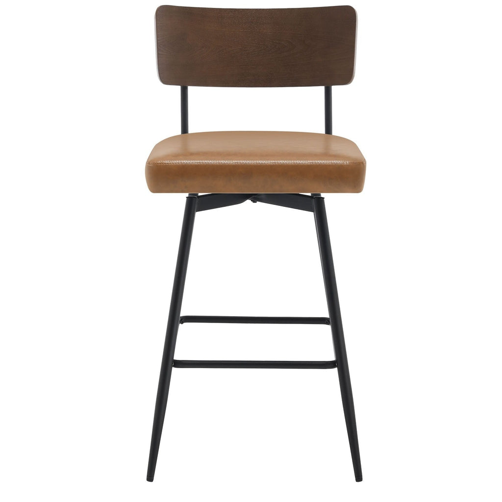 Lot de 2/3/4 tabourets de bar/comptoir pivotants rembourrés en similicuir