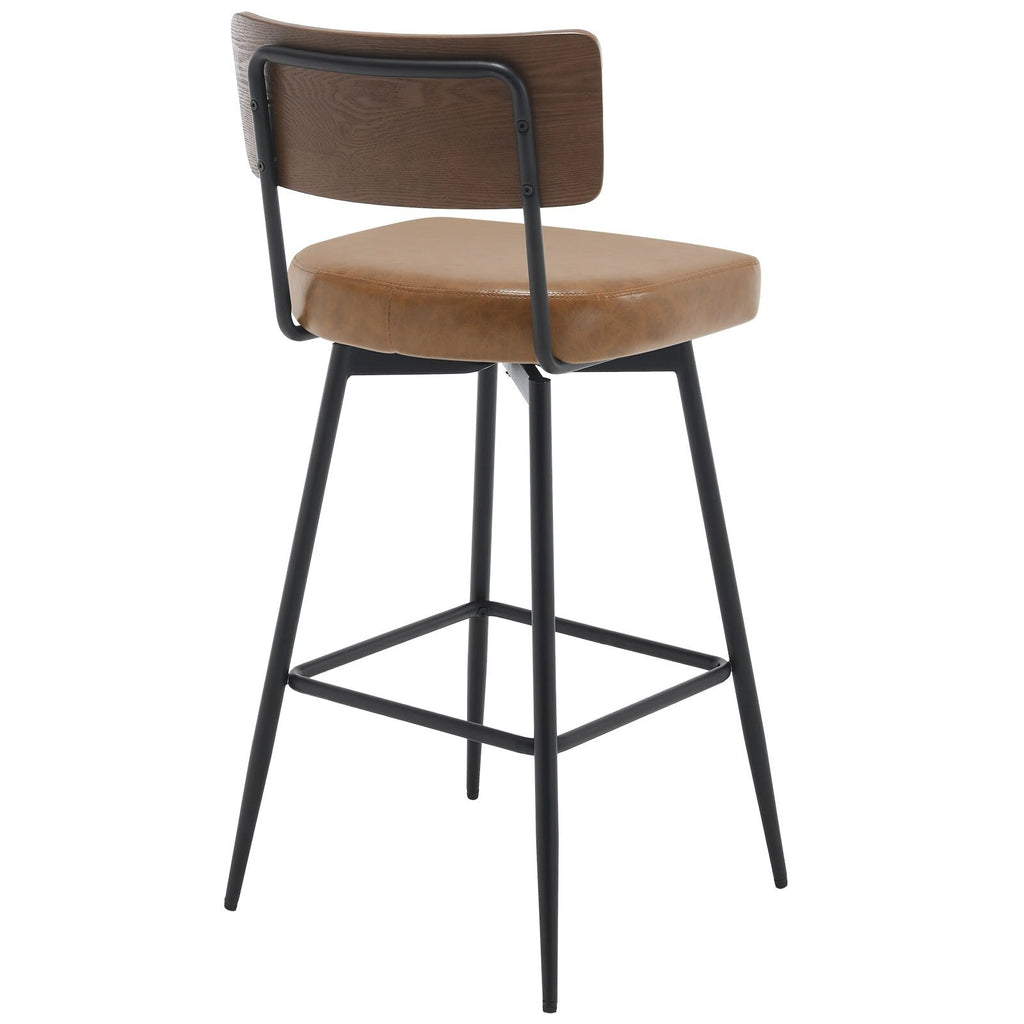 Lot de 2/3/4 tabourets de bar/comptoir pivotants rembourrés en similicuir