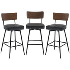 Lot de 2/3/4 tabourets de bar/comptoir pivotants rembourrés en similicuir