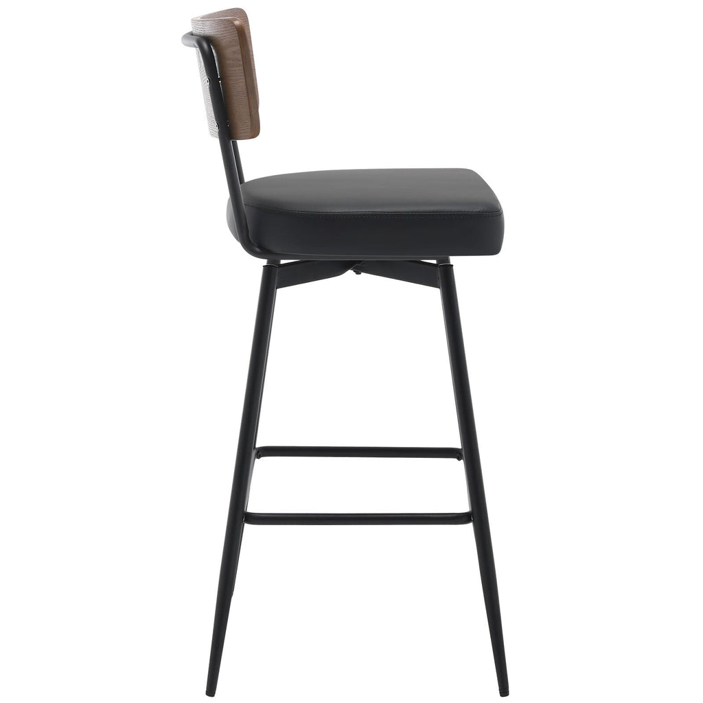 Lot de 2/3/4 tabourets de bar/comptoir pivotants rembourrés en similicuir