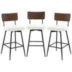 Lot de 2/3/4 tabourets de bar/comptoir pivotants rembourrés en similicuir