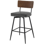 Lot de 2/3/4 tabourets de bar/comptoir pivotants rembourrés en similicuir
