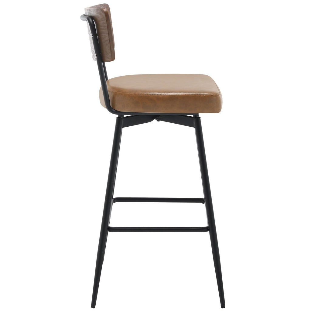 Lot de 2/3/4 tabourets de bar/comptoir pivotants rembourrés en similicuir