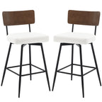 Lot de 2/3/4 tabourets de bar/comptoir pivotants rembourrés en similicuir