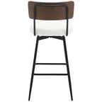 Lot de 2/3/4 tabourets de bar/comptoir pivotants rembourrés en similicuir