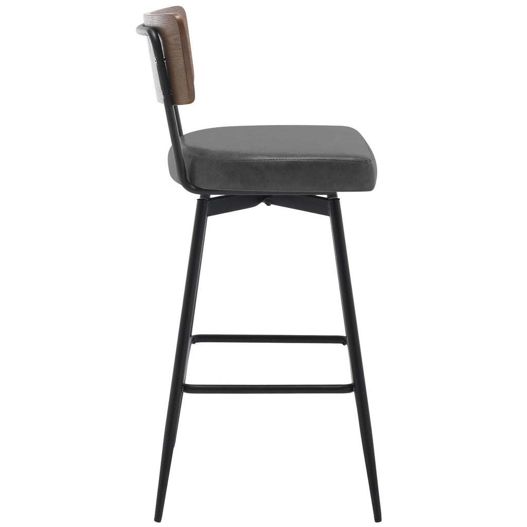 Lot de 2/3/4 tabourets de bar/comptoir pivotants rembourrés en similicuir