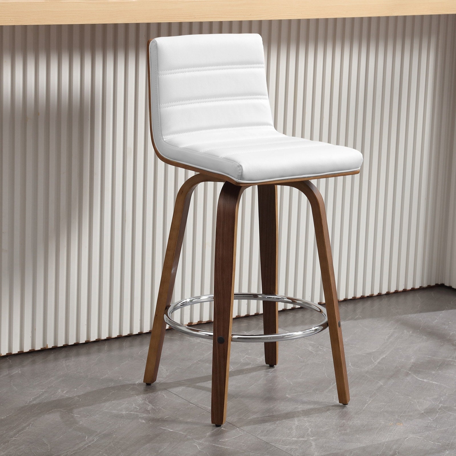 Tabourets de bar/comptoir pivotants en similicuir 26/29, lot de 2/3