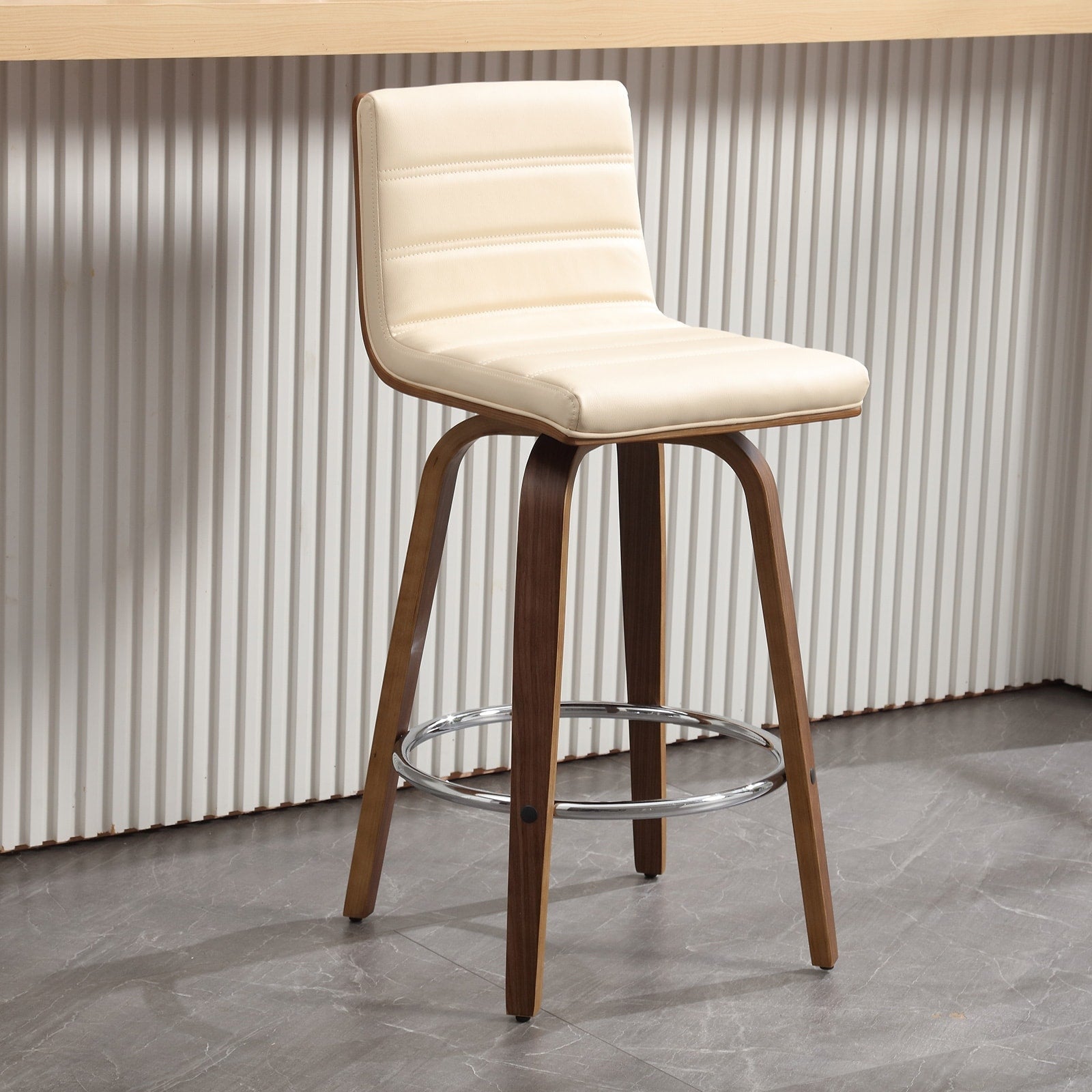 Tabourets de bar/comptoir pivotants en similicuir 26/29, lot de 2/3