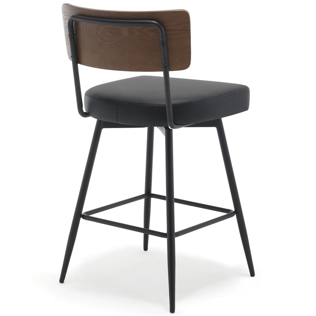 Lot de 2/3/4 tabourets de bar/comptoir pivotants rembourrés en similicuir