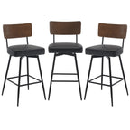Lot de 2/3/4 tabourets de bar/comptoir pivotants rembourrés en similicuir