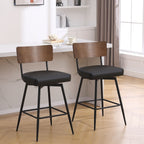Lot de 2/3/4 tabourets de bar/comptoir pivotants rembourrés en similicuir