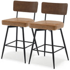 Lot de 2/3/4 tabourets de bar/comptoir pivotants rembourrés en similicuir