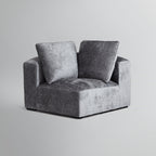 Le canapé d'angle sectionnel beige Empress