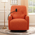 Fauteuil inclinable électrique pivotant à 270 degrés avec support pour téléphone
