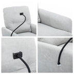 Fauteuil inclinable électrique pivotant à 270 degrés avec support pour téléphone