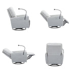Fauteuil inclinable électrique pivotant à 270 degrés avec support pour téléphone