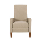 Canapé inclinable classique en bois de 27 po, fauteuil club manuel, rembourré, meuble de salon