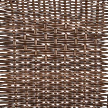 Ensemble de 5 tables carrées et chaises en rotin pour patio intérieur/extérieur - 28 L x 28 P x 28 H