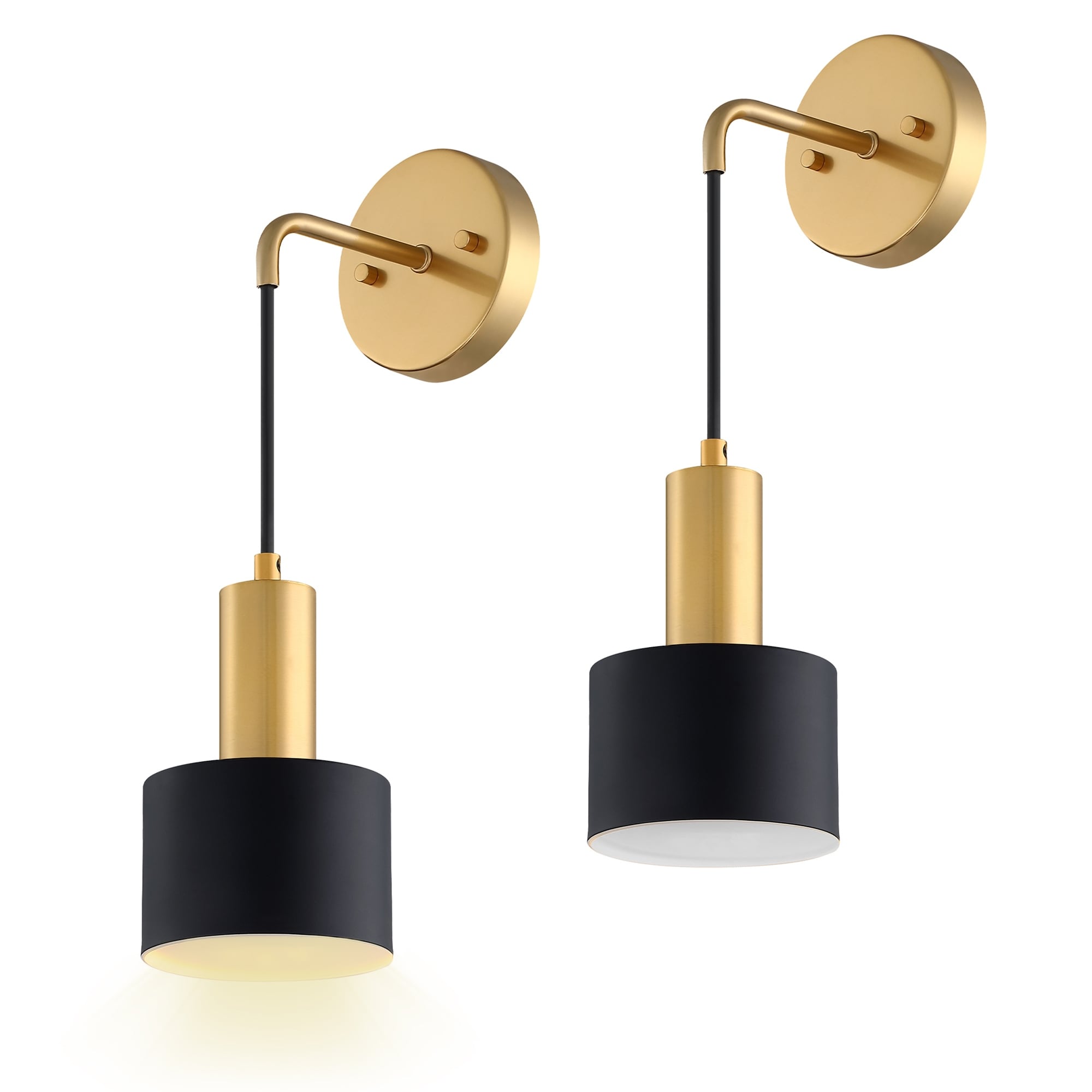 Lot de 2 appliques murales sans fil 13 LED RVB à piles avec télécommande