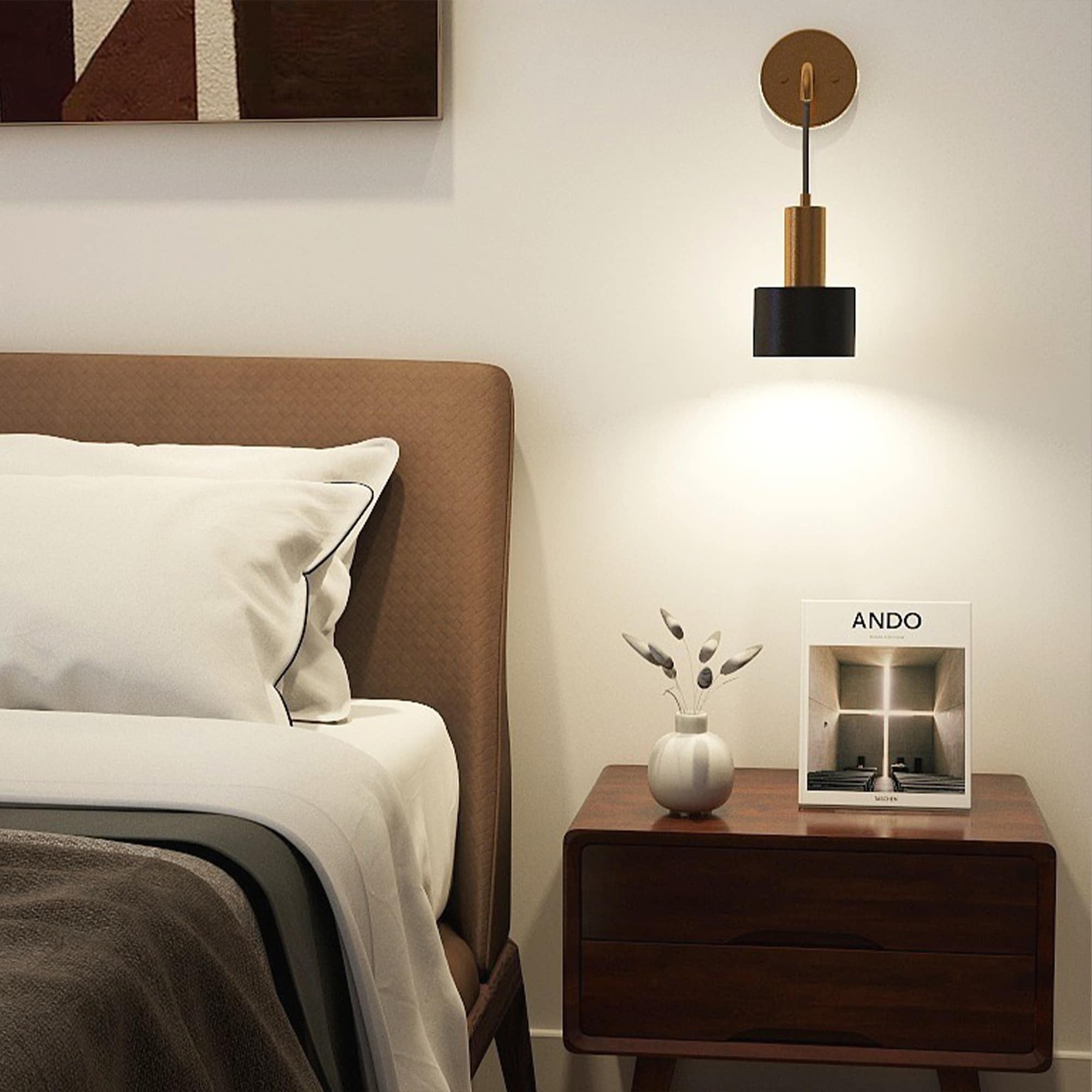 Lot de 2 appliques murales sans fil 13 LED RVB à piles avec télécommande
