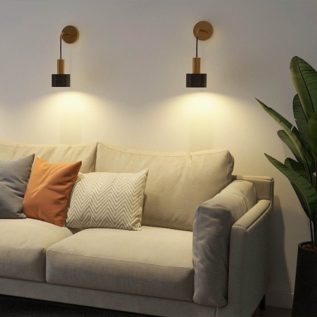 Lot de 2 appliques murales sans fil 13 LED RVB à piles avec télécommande