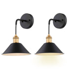 Lot de 2 appliques murales à piles avec télécommande