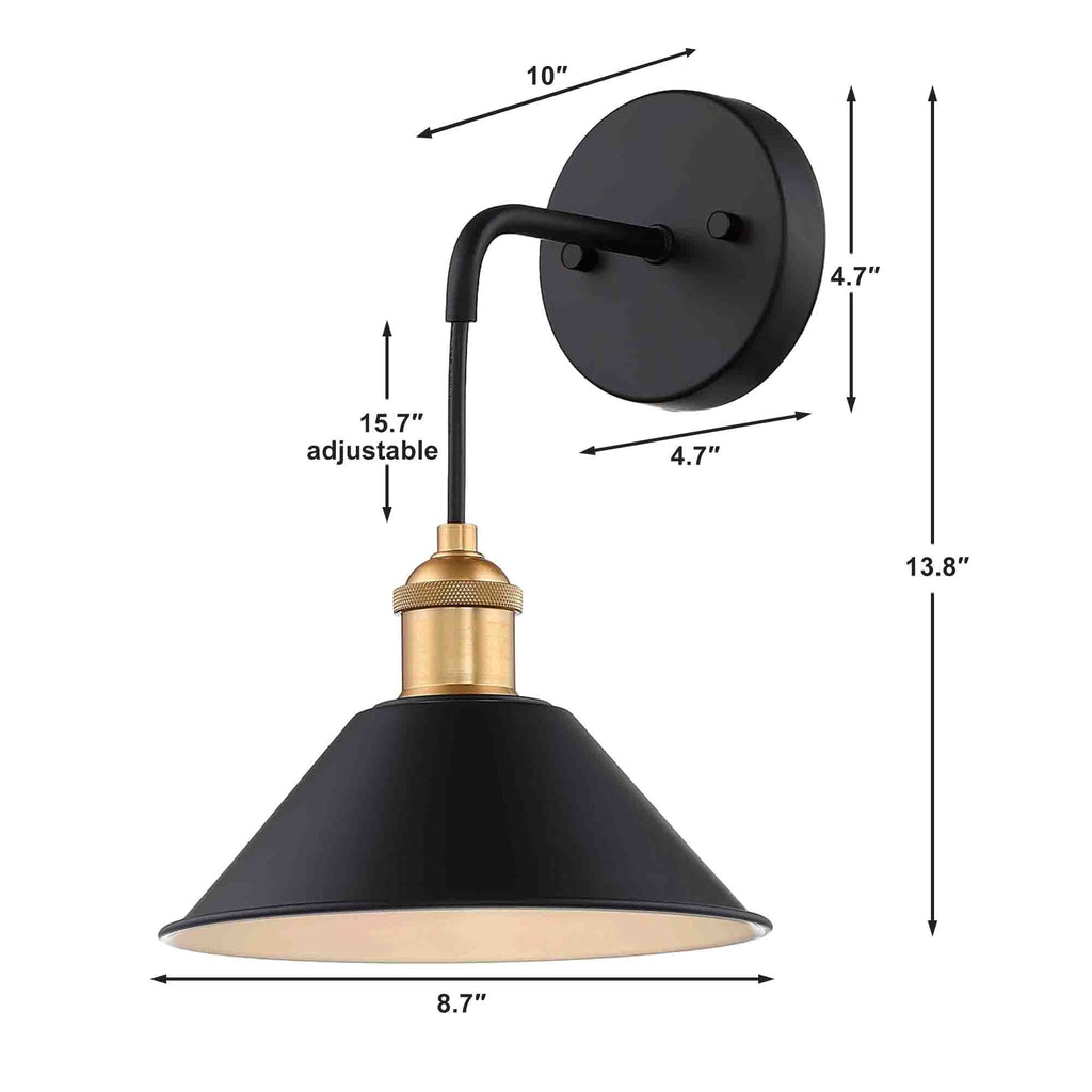 Lot de 2 appliques murales à piles avec télécommande