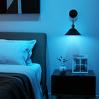 Lot de 2 appliques murales à piles avec télécommande
