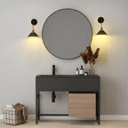 Lot de 2 appliques murales à piles avec télécommande