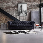 Durango Chesterfield Top Grain Leather Tufted Sofa