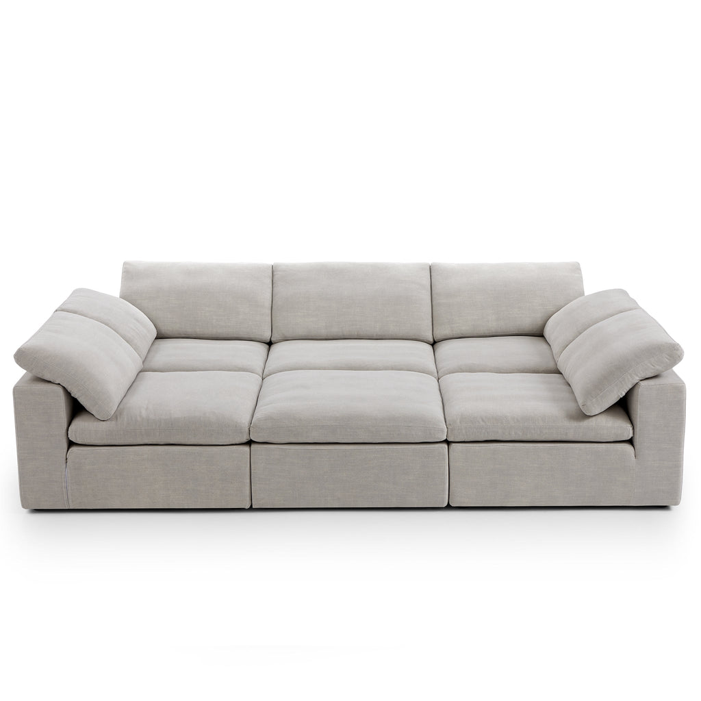 Canapé-lit gris tendre Wabi-Sabi