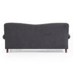 Canapé en tissu gris vintage Isabelle