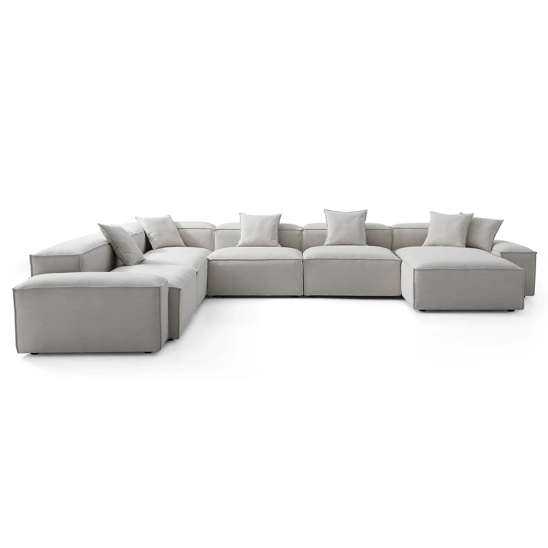 Freedom Modular Khaki U-Shaped Sectional Sofa